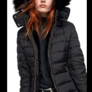 Zara down light weight puffer coat